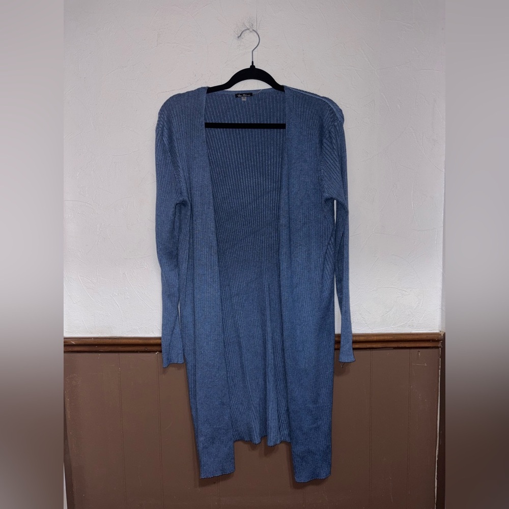 Vila Milano : Blue Cardigan with Slits